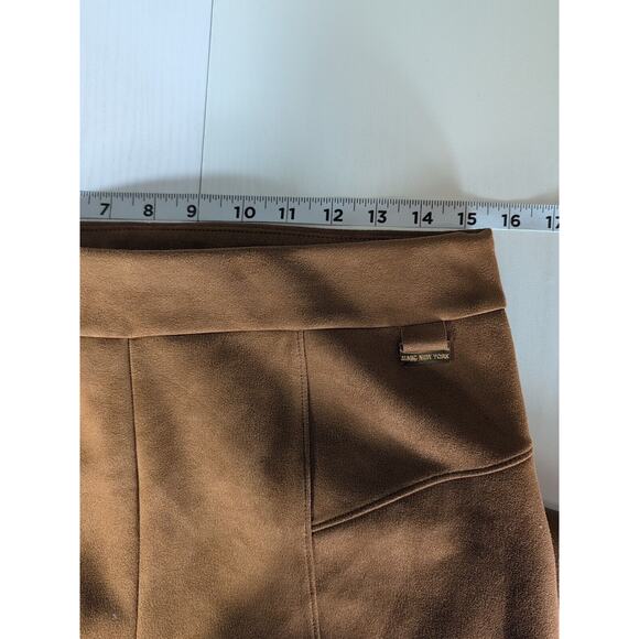 Andrew Marc Womens Pants Brown Faux Suede Stretch Pull On High Waist Small - Picture 7 of 13